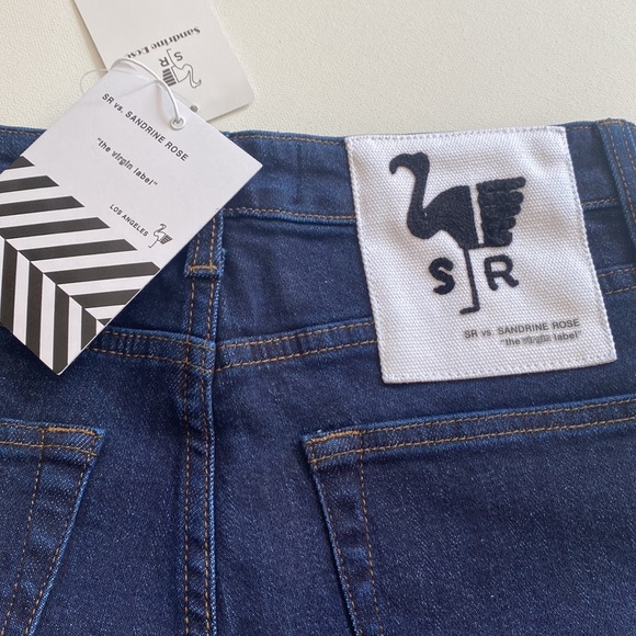 Free Peoples x Sandrine Rose Super Flare Jeans in Indigo, High Rise, Sz 26, NWT - Picture 11 of 15